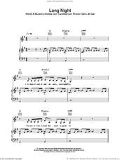 Cover icon of Long Night sheet music for voice, piano or guitar by Andrea Corr, The Corrs, Caroline Corr and Sharon Corr, intermediate skill level