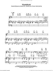 Cover icon of Humdrum sheet music for voice, piano or guitar by Andrea Corr, The Corrs, Caroline Corr and Sharon Corr, intermediate skill level