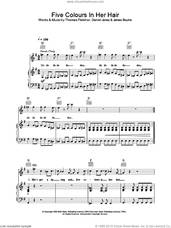 Cover icon of Five Colours In Her Hair sheet music for voice, piano or guitar by McFly, Danny Jones, James Bourne and Thomas Fletcher, intermediate skill level