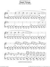 Cover icon of Dead Things sheet music for piano solo by The Hours and Philip Glass, intermediate skill level