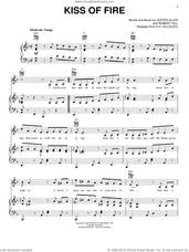 Cover icon of Kiss Of Fire sheet music for voice, piano or guitar by Georgia Gibbs, Louis Armstrong, Lester Allen and Robert Hill, intermediate skill level