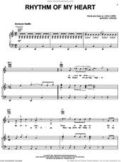 Cover icon of Rhythm Of My Heart sheet music for voice, piano or guitar by Rod Stewart, John Capek and Marc Jordan, wedding score, intermediate skill level