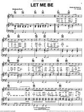 Cover icon of Let Me Be sheet music for voice, piano or guitar by The Turtles and P.F. Sloan, intermediate skill level