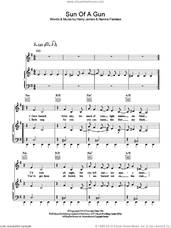 Cover icon of Sun Of A Gun sheet music for voice, piano or guitar by Oh Land, Harry James and Nanna Fabricius, intermediate skill level