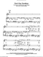 Cover icon of Don't Say Goodbye sheet music for voice, piano or guitar by Take That, Gary Barlow, Howard Donald, Jason Orange, Mark Owen and Robbie Williams, intermediate skill level