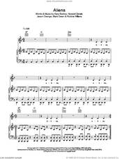 Cover icon of Aliens sheet music for voice, piano or guitar by Take That, Gary Barlow, Howard Donald, Jason Orange and Robbie Williams, intermediate skill level