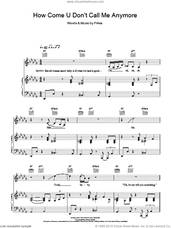 Cover icon of How Come U Don't Call Me Anymore sheet music for voice and piano by Alicia Keys and Prince, intermediate skill level