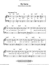 Cover icon of My Same sheet music for piano solo by Adele and Adele Adkins, easy skill level