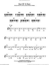 Cover icon of Sun Of A Gun sheet music for piano solo (chords, lyrics, melody) by Oh Land, Harry James and Nanna Fabricius, intermediate piano (chords, lyrics, melody)