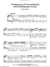 Cover icon of The Beginning Of The Partnership (from Shakespeare In Love) sheet music for piano solo by Stephen Warbeck, easy skill level