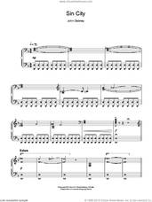 Cover icon of Sin City (The Big Fat Kill) sheet music for piano solo by John Debney, intermediate skill level