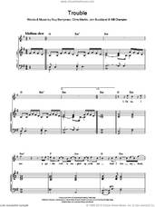 Cover icon of Trouble sheet music for voice, piano or guitar by Coldplay, Chris Martin, Guy Berryman, Jon Buckland and Will Champion, intermediate skill level