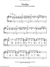 Cover icon of This Boy sheet music for piano solo by James Morrison and Tim Kellett, easy skill level