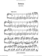 Cover icon of Scherzo sheet music for piano solo by Isaac Albeniz, classical score, intermediate skill level