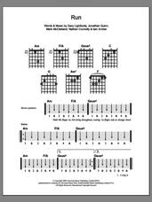 Cover icon of Run sheet music for guitar solo (chords) by Snow Patrol, Leona Lewis, Gary Lightbody, Iain Archer, Jonathan Quinn, Mark McClelland and Nathan Connolly, easy guitar (chords)