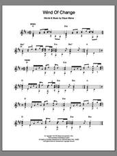 Cover icon of Wind Of Change sheet music for guitar solo (chords) by Scorpions and Klaus Meine, easy guitar (chords)