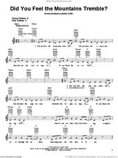 Cover icon of Did You Feel The Mountains Tremble? sheet music for guitar solo (chords) by Delirious?, Passion Band and Martin Smith, easy guitar (chords)