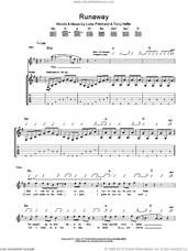 Cover icon of Runaway sheet music for guitar (tablature) by The Kooks, Luke Pritchard and Tony Hoffer, intermediate skill level