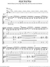 Cover icon of Rock And Roll sheet music for guitar (tablature) by Led Zeppelin, Jimmy Page, John Bonham, John Paul Jones and Robert Plant, intermediate skill level