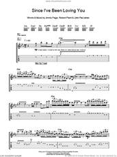 Cover icon of Since I've Been Loving You sheet music for guitar (tablature) by Led Zeppelin, Jimmy Page, John Paul Jones and Robert Plant, intermediate skill level