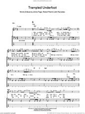 Cover icon of Trampled Underfoot sheet music for bass (tablature) (bass guitar) by Led Zeppelin, Jimmy Page, John Paul Jones and Robert Plant, intermediate skill level