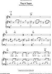 Cover icon of The A Team sheet music for voice, piano or guitar by Birdy and Ed Sheeran, intermediate skill level