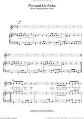 Cover icon of Pumped Up Kicks sheet music for voice, piano or guitar by Foster The People and Mark Foster, intermediate skill level
