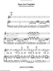 Cover icon of Days Are Forgotten sheet music for voice, piano or guitar by Kasabian and Sergio Pizzorno, intermediate skill level