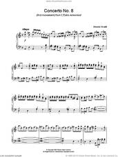 Cover icon of Allegro from 'L'Estro Armonico' Op.3 sheet music for piano solo by Antonio Vivaldi, classical score, intermediate skill level