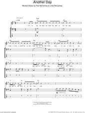 Cover icon of Another Day sheet music for bass (tablature) (bass guitar) by Paul McCartney and Linda McCartney, intermediate skill level
