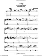 Cover icon of Spring (third movement: Allegro) sheet music for piano solo by Antonio Vivaldi, classical score, intermediate skill level