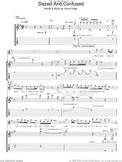 Cover icon of Dazed And Confused sheet music for guitar (tablature) by Led Zeppelin and Jimmy Page, intermediate skill level