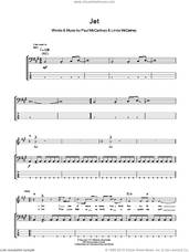 Cover icon of Jet sheet music for bass (tablature) (bass guitar) by Linda McCartney, Paul McCartney and Paul McCartney and Wings, intermediate skill level