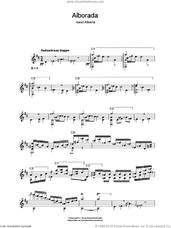 Cover icon of Alborada sheet music for guitar solo (chords) by Isaac Albeniz, classical score, easy guitar (chords)