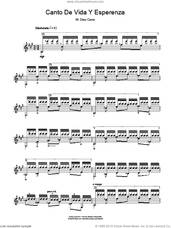 Cover icon of Canto De Vida Y Esperenza sheet music for guitar solo (chords) by Miguel Anga Diaz and Manuel Diaz Cano and Manuel Diaz Cano, classical score, easy guitar (chords)