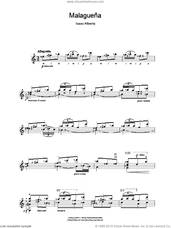 Cover icon of Malaguena sheet music for guitar solo (chords) by Isaac Albeniz, classical score, easy guitar (chords)