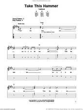 Cover icon of Take This Hammer sheet music for guitar solo (easy tablature), easy guitar (easy tablature)