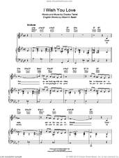 Cover icon of I Wish You Love sheet music for voice, piano or guitar by Frank Sinatra, Marlene Dietrich and Charles Trenet, intermediate skill level