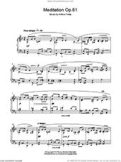 Cover icon of Meditation Op.61 sheet music for piano solo by Arthur Foote, classical score, intermediate skill level