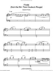 Cover icon of Finale (from Trois Couleurs Rouge) sheet music for piano solo by Zbigniew Preisner, intermediate skill level