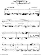 Cover icon of Morning At The Hotel (from Trois Couleurs Blanc) sheet music for piano solo by Zbigniew Preisner, intermediate skill level