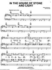 Cover icon of In The House Of Stone And Light sheet music for voice, piano or guitar by Martin George Page, intermediate skill level