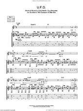 Cover icon of U.F.O. sheet music for guitar (tablature) by Coldplay, Brian Eno, Chris Martin, Guy Berryman, Jon Buckland and Will Champion, intermediate skill level