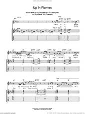Cover icon of Up In Flames sheet music for guitar (tablature) by Coldplay, Chris Martin, Guy Berryman, Jon Buckland and Will Champion, intermediate skill level
