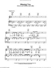 Cover icon of Missing You sheet music for voice, piano or guitar by Jem, Jem Griffiths and Justin Griffiths, intermediate skill level