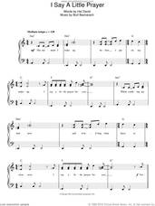 Cover icon of I Say A Little Prayer sheet music for piano solo by Aretha Franklin, Burt Bacharach and Hal David, easy skill level