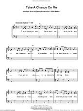 Cover icon of Take A Chance On Me (abridged) sheet music for voice and piano by ABBA, Benny Andersson and Bjorn Ulvaeus, intermediate skill level