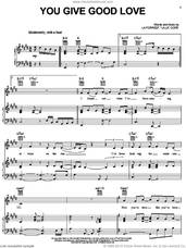 Cover icon of You Give Good Love sheet music for voice, piano or guitar by Whitney Houston and La Forrest 