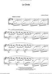 Cover icon of Le Onde, (intermediate) sheet music for piano solo by Ludovico Einaudi, classical score, intermediate skill level