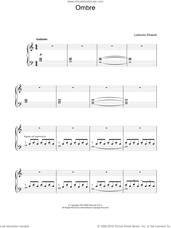 Cover icon of Ombre sheet music for piano solo by Ludovico Einaudi, classical score, intermediate skill level